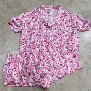 Victoria's Secret Pink and Red Pajama Set